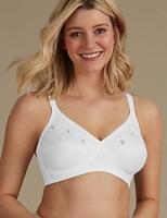 Marks and Spencer  Floral Embroidered Crossover Non-Wired Full Cup Bra A-E