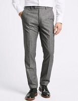 Marks and Spencer  Big & Tall Textured Slim Fit Trousers