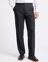 Marks and Spencer  Indigo Textured Regular Fit Trousers