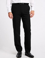Marks and Spencer  Big & Tall Black Tailored Fit Trousers