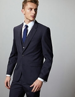 Marks and Spencer  Navy Tailored Fit Italian Wool 3 Piece Suit