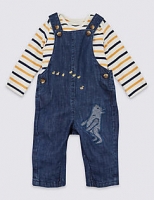 Marks and Spencer  Winnie the Pooh & Friends Dungarees & Bodysuit