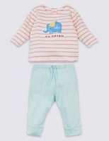 Marks and Spencer  2 Piece Elephant Top & Bottom Outfit