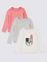 Marks and Spencer  3 Pack Dog Tops (3 Months - 7 Years)