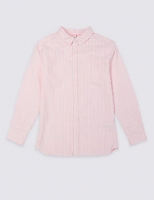 Marks and Spencer  Pure Cotton Striped Shirt (3-16 Years)