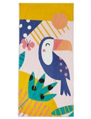 Toucan Print Kids Beach Towel