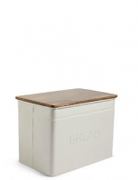 Marks and Spencer  Worded Powder Coated Storage Bread Bin