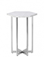 Marks and Spencer  Ava White Marble Side Table