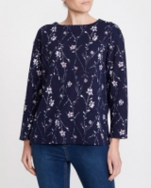 Floral Printed Long Sleeve Top