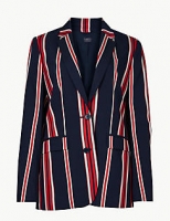 Marks and Spencer  Oversized Striped Single Breasted Blazer