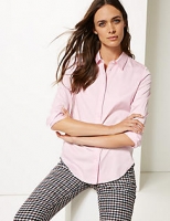 Marks and Spencer  Cotton Rich Long Sleeve Shirt