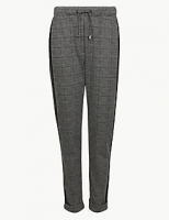 Marks and Spencer  Checked Slim Leg Ankle Grazer Trousers