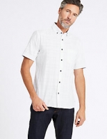 Marks and Spencer  Pure Cotton Slim Fit Shirt with Pocket
