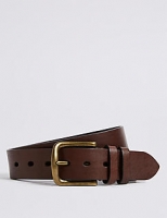 Marks and Spencer  Leather Rectangular Buckle Denim Belt