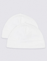 Marks and Spencer  2 Pack Pure Cotton Hats