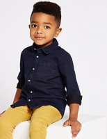 Marks and Spencer  Cotton Rich Denim Shirt (3 Months - 7 Years)