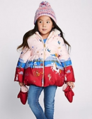 Border Print Padded Coat (3 Months - 7 Years) 35.00 €