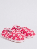 Marks and Spencer  Kids Star Print Slippers (5 Small - 12 Small)