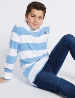 Marks and Spencer  Pure Cotton Striped Rugby Top (3-16 Years)