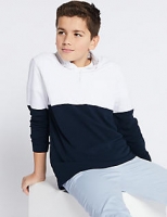 Marks and Spencer  Pure Cotton Colour Block Polo Shirt (3-16 Years)