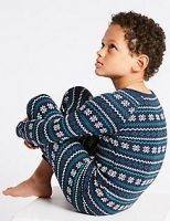 Marks and Spencer  Fairisle Thermal Set (18 Months - 16 Years)