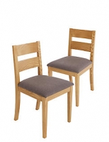 Marks and Spencer  Set of 2 Stockholm Chairs Grey