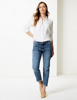 Marks and Spencer  Mid Rise Relaxed Leg Jeans
