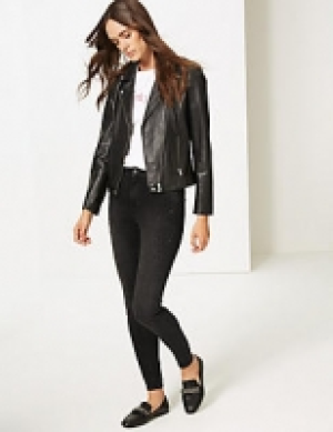 Embellished Mid Rise Super Skinny Leg Jeans 27.00 €