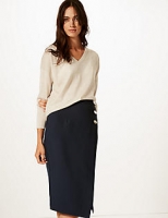 Marks and Spencer  Button Detail Pencil Skirt
