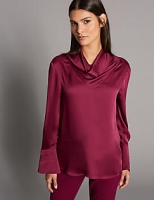 Marks and Spencer  Cowl Neck Long Sleeve Blouse