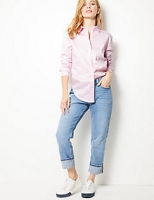Marks and Spencer  PETITE Cotton Rich Long Sleeve Shirt