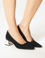 Marks and Spencer  Wide Fit Statement Heel Court Shoes