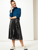 Marks and Spencer  Sparkly Pleated Midi Skirt