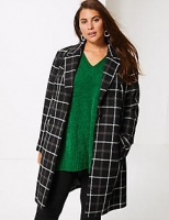 Marks and Spencer  CURVE Cotton Rich Single Breasted Coat