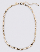 Marks and Spencer  Gold Plated Twist Sparkle Rope Necklace