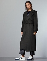 Marks and Spencer  Wool Rich Wrap Coat with Cashmere