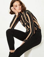 Marks and Spencer  Striped Long Sleeve Top