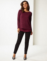 Marks and Spencer  Sparkly Round Neck Long Sleeve Tunic