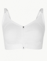 Marks and Spencer  Cotton Rich Zip Front Non-Padded Bra B-G