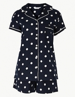 Marks and Spencer  Spot Print Short Sleeve Pyjama Set