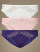 Marks and Spencer  3 Pack Lace Brazilian Knickers
