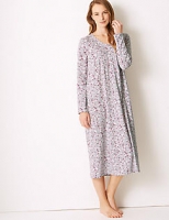 Marks and Spencer  Ditsy Floral Print Long Sleeve Nightdress