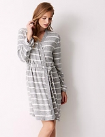 Marks and Spencer  Striped Lounge Wrap Dressing Gown