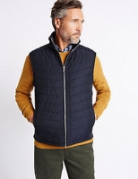 Marks and Spencer  Cotton Rich Funnel Neck Gilet