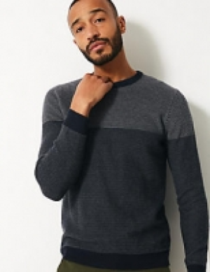 Pure Cotton Block Stripe Jumper 