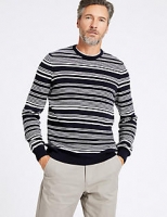 Marks and Spencer  Cotton Cashmere Striped Jumper