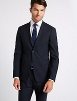 Marks and Spencer  Big & Tall Navy Modern Slim Fit Wool Suit