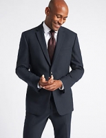 Marks and Spencer  Big & Tall Navy Textured Slim Fit Suit