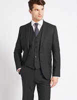 Marks and Spencer  Grey Textured Tailored Fit 3 Piece Suit