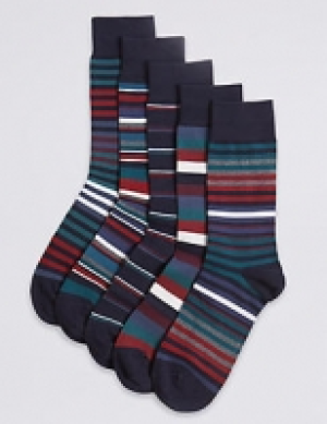 5 Pack Cool & Freshfeet Cotton Rich Socks 13.50 €